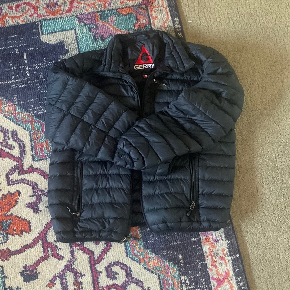 Black puffy jacket